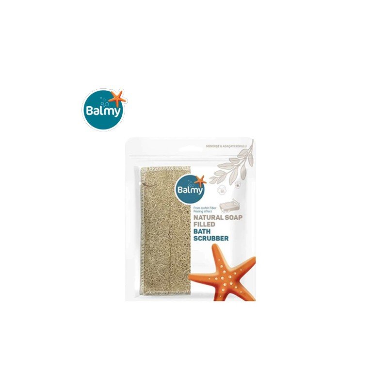 ليفة تقشير طبيعية معطرة مع صابون من بالمي