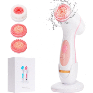 ليفة تنظيف لون زهري 3 in 1 Facial Cleansing and Massage Device