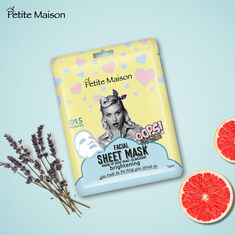 Petite Maison Brightening Facial Sheet Mask 25ML - ماسك ورقي للوجه لتفتيح البشرة حجم 25 مل