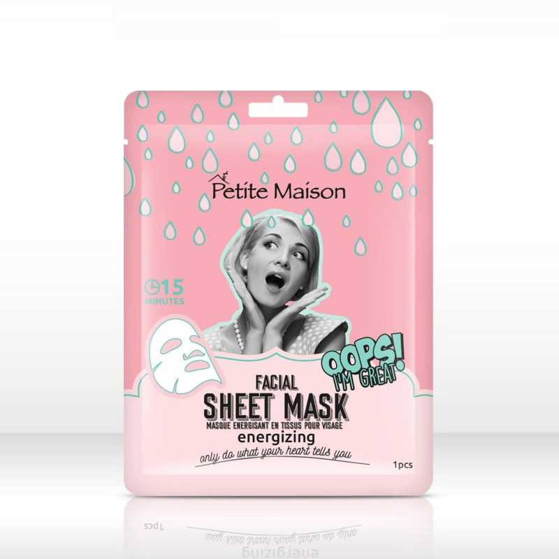 Petite Maison Facial Sheet Mask 25ml Energizing - ماسك ورقي للوجه منشط للبشرة من بوتيت ميزون حجم 25 مل