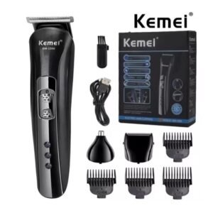 ماكينة حلاقة كهربائية للشعر واللحية وشعر الأنف- قابلة للشحن للرجال متعددة الوظائف - ماركة Kemei -1506