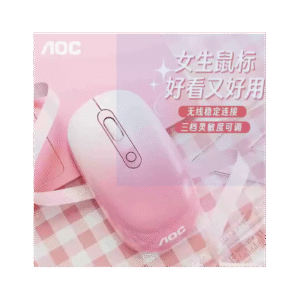 ماوس لاسلكي بولاتوث يشحن شحن type c لون زهري