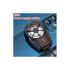 مروحة X52 مبرد هاتف شحن مع أضواء 3سرعات