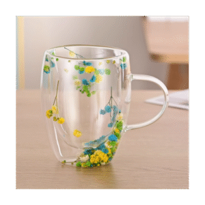 مج دبل كلاس ورد اصفر وأزرق