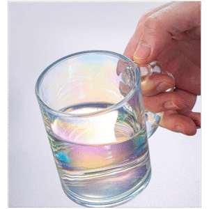 مج زجاج ثقيل شفاف مع مقبض بيل سعة 350 مل