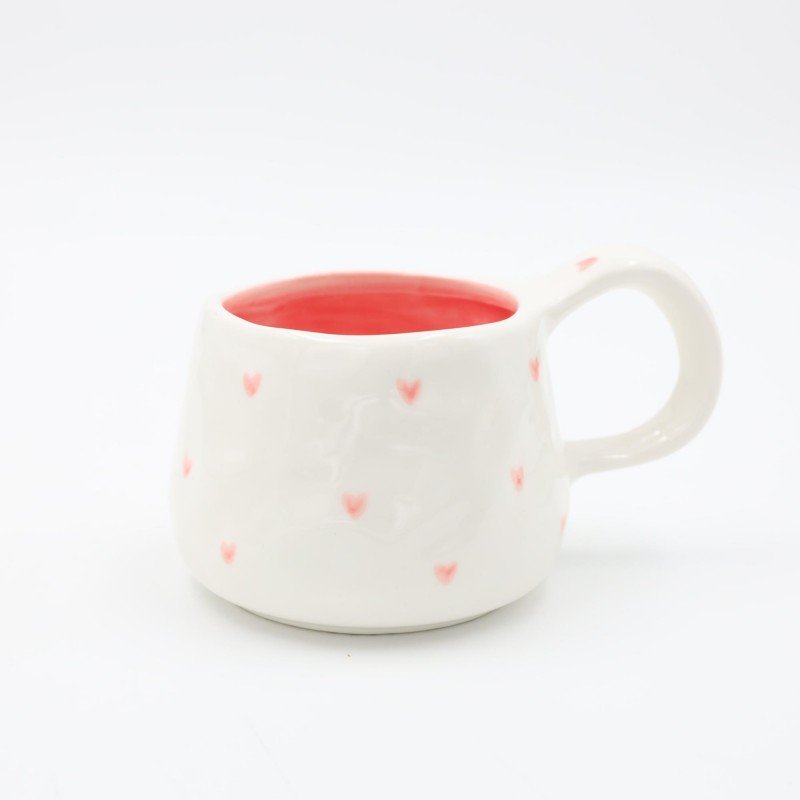 مج هاند ميد حجم كبير مع صحن