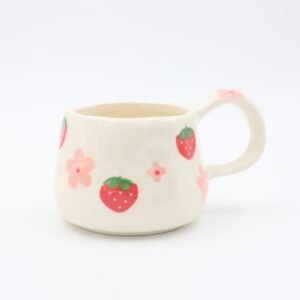 مج هاند ميد حجم كبير مع صحن