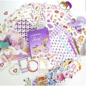 مجموعة دفتر القصاصات لون بنفسجي