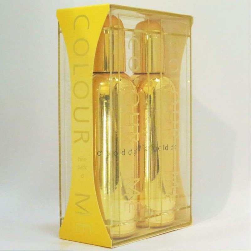 مجموعة عطر جولد  كلر مي للرجال (طقم من قطعتين) من ميلتون لويد 2* 90 مل - Colour Me Gold Yellow EDT By Milton Lloyd For Men 2X90ML