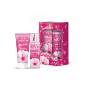 مجموعة عطري لوشن الجسم 200 مل + سبري الجسم 200 مل برائحة قطن الحلوى Cire Aseptine