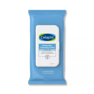 محارم لتنظف المكاج مع غطاء 25 قطعة cetaphil