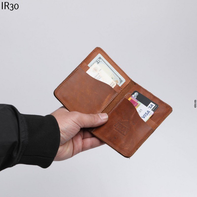 محفظة جيب شبابية جلد طبيعي