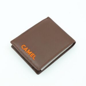 محفظة رجالية جلد لون بني 11 *9 سم