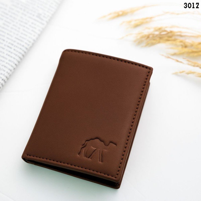 محفظة رجالية جلد لون بني 8 *10 سم