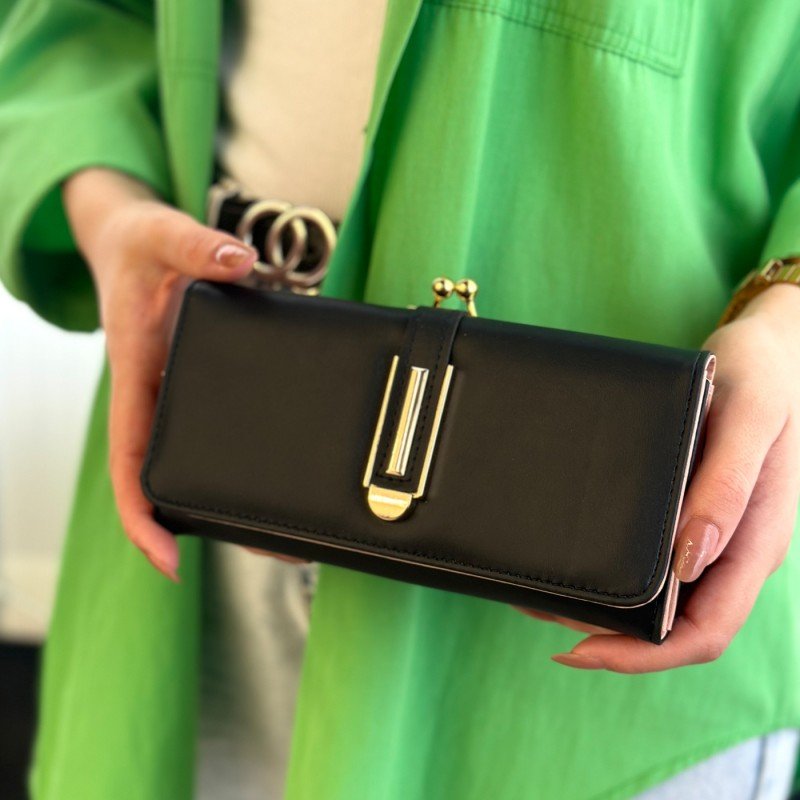 محفظة ستاتية - جزدان لون أسود