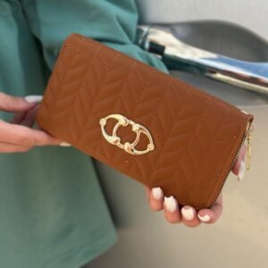 محفظة ستاتية - جزدان لون بني