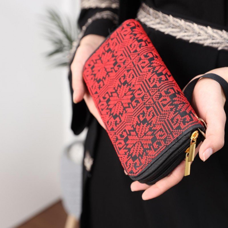 محفظة مطرز ستاتي سحاب - Image 4