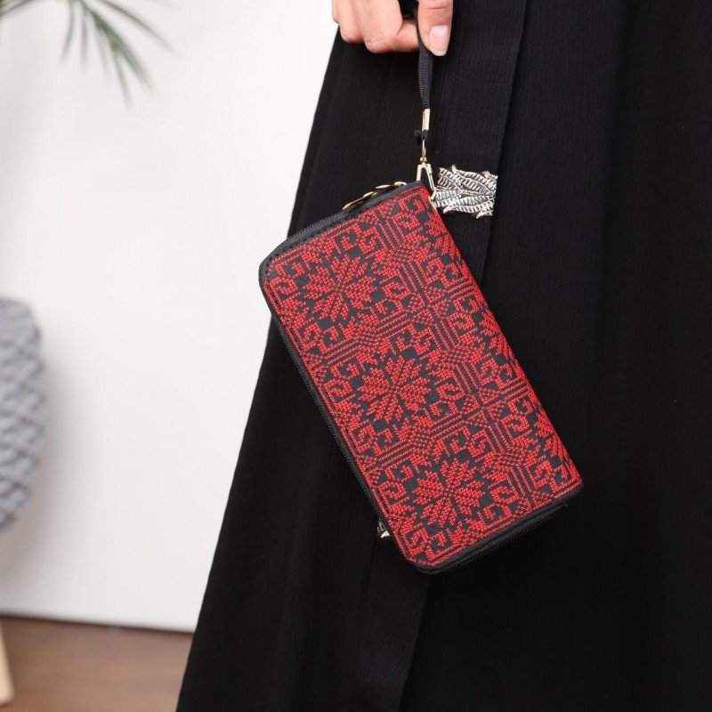 محفظة مطرز ستاتي سحاب - Image 6