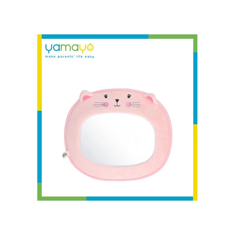 مرآة لكرسي السيارة قط زهري - يامايو