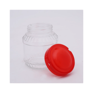 مرتبان بلاستيك بغطاء سعة 1.5 لتر