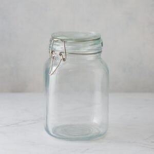مرتبان زجاج غطاء كبس 2 لتر