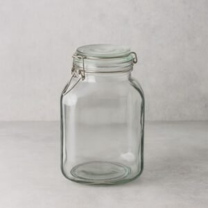 مرتبان زجاج غطاء كبس 5 لتر