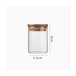مرتبان زجاج مع غطاء مانع لتسرب الهواء سعة 280 مل