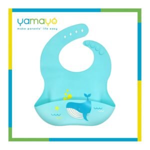 مريلة أطفال سيليكون حوت لون أزرق من يامايو