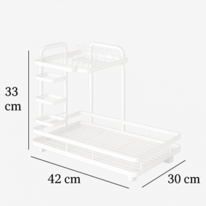 مشبك مجلي طبقتين لون أبيض