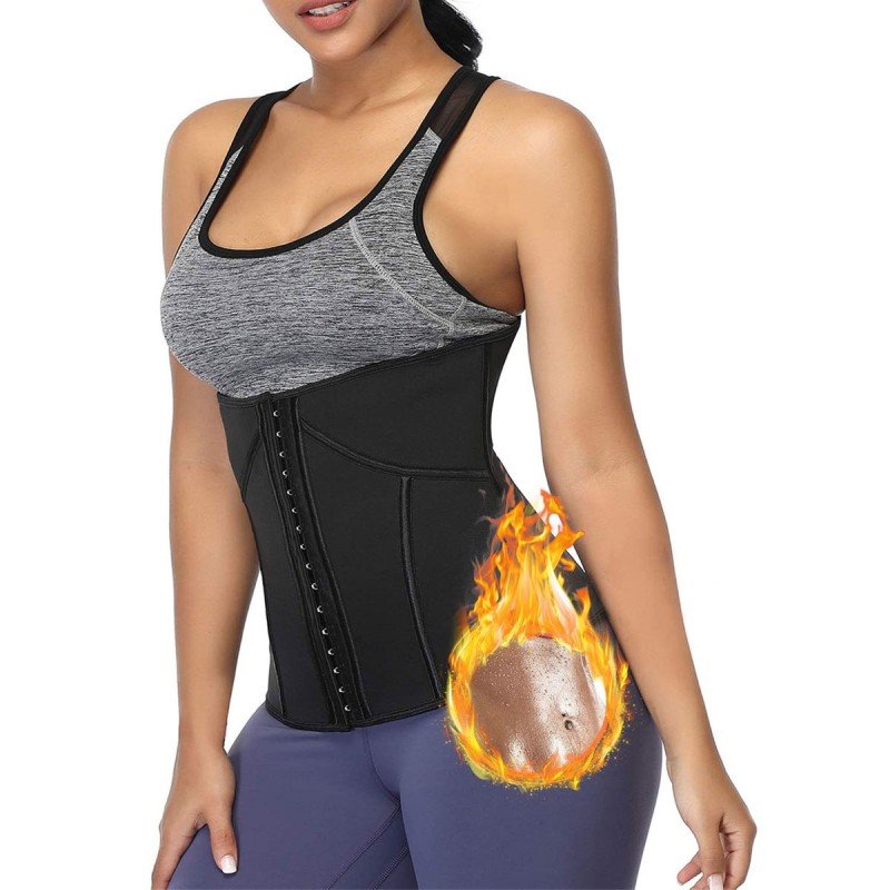 مشد بطن للتنحيف للنساء لون أسود - Corset for Women Slimming