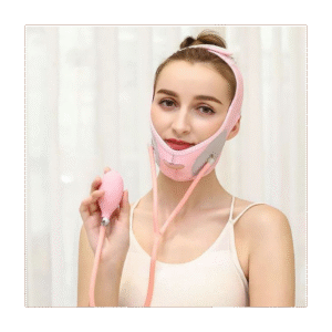 مشد وقناع الوجه والفك لون زهري