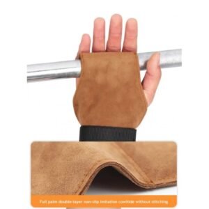 مشدات لون عسلي جلد بقري لتمارين Lifting