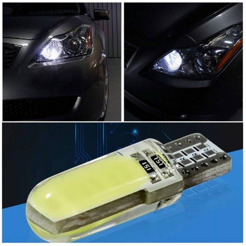 مصباح سيارة T10 لون أبيض - Image 2