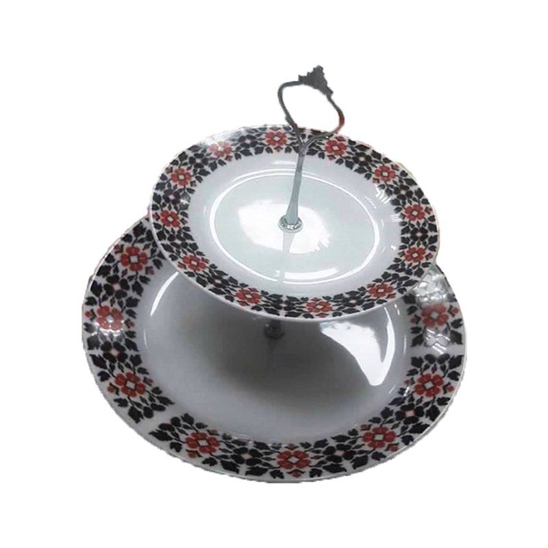 مضيفة طبقتين بنقشة فلسطينية