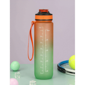 مطرة ماء 1 لتر لون برتقالي واخضر