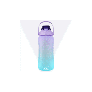 مطرة ماء 2.2 لتر لون بنفسجي فوق واخضر تحت