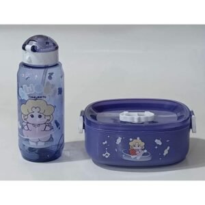 مطرة مع تبروير لانش بوكس لون بنفسجي