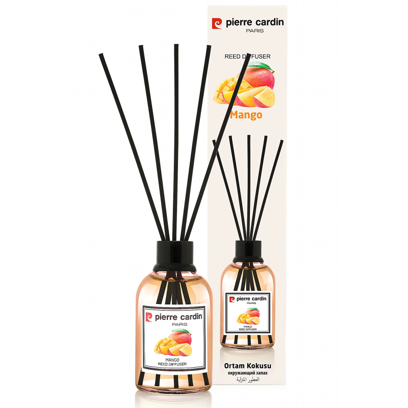 معطر جو برائحة المانجو من بيري كاردين حجم 110 مل - Pierre Cardin Reed Diffuser 110 ml - Mango - Image 2