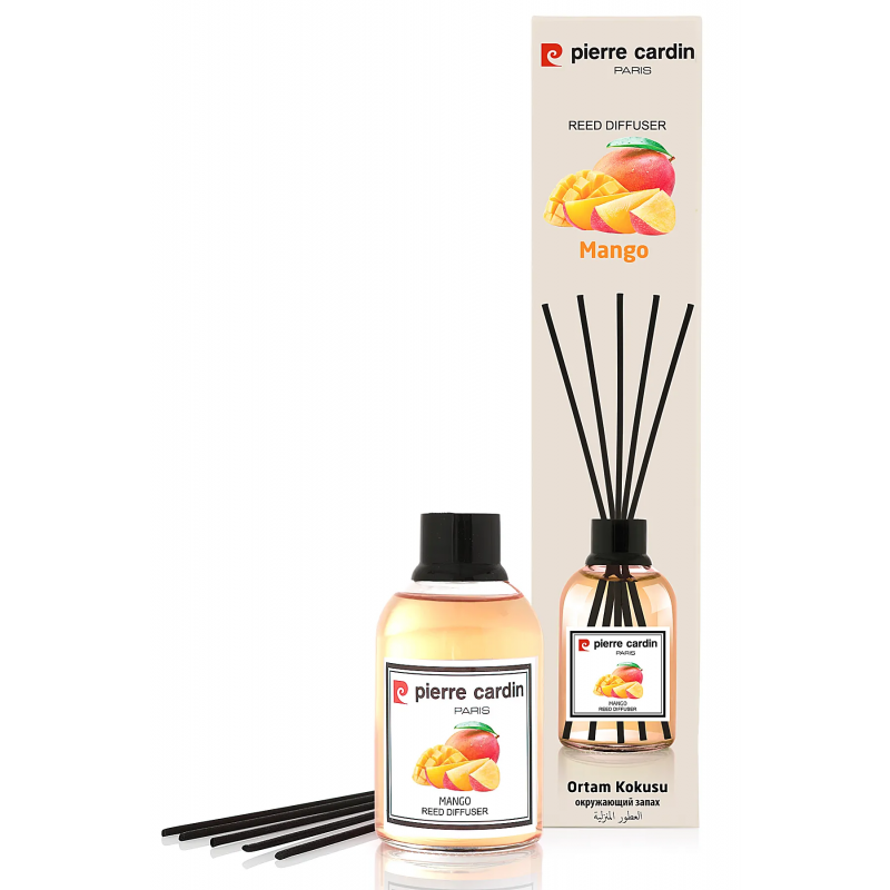 معطر جو برائحة المانجو من بيري كاردين حجم 110 مل - Pierre Cardin Reed Diffuser 110 ml - Mango - Image 3