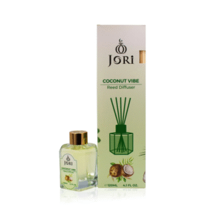معطر جو عيدان برائحة جوز الهند من جوري حجم 120 مل – COCONUT VIBE Reed Diffuser By JORI 120Ml