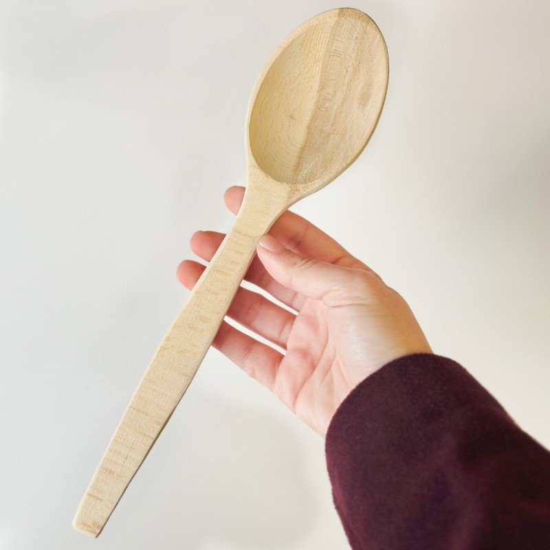 مغرفة خشب طبيعي - Image 2