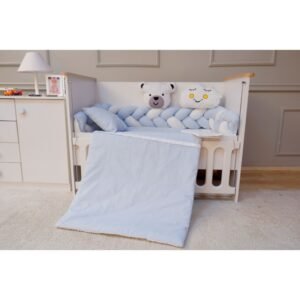 مفرش جدلة ازرق