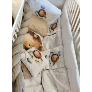 مفرش جدلة مع جوانب بيج