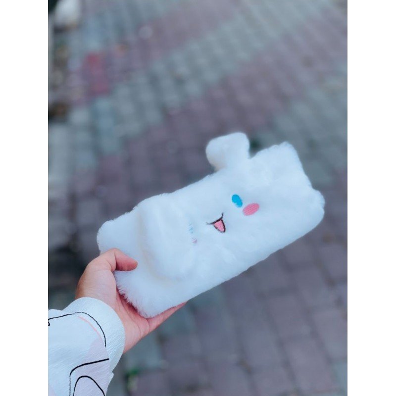 مقلمة اطفال فرو لون ابيض