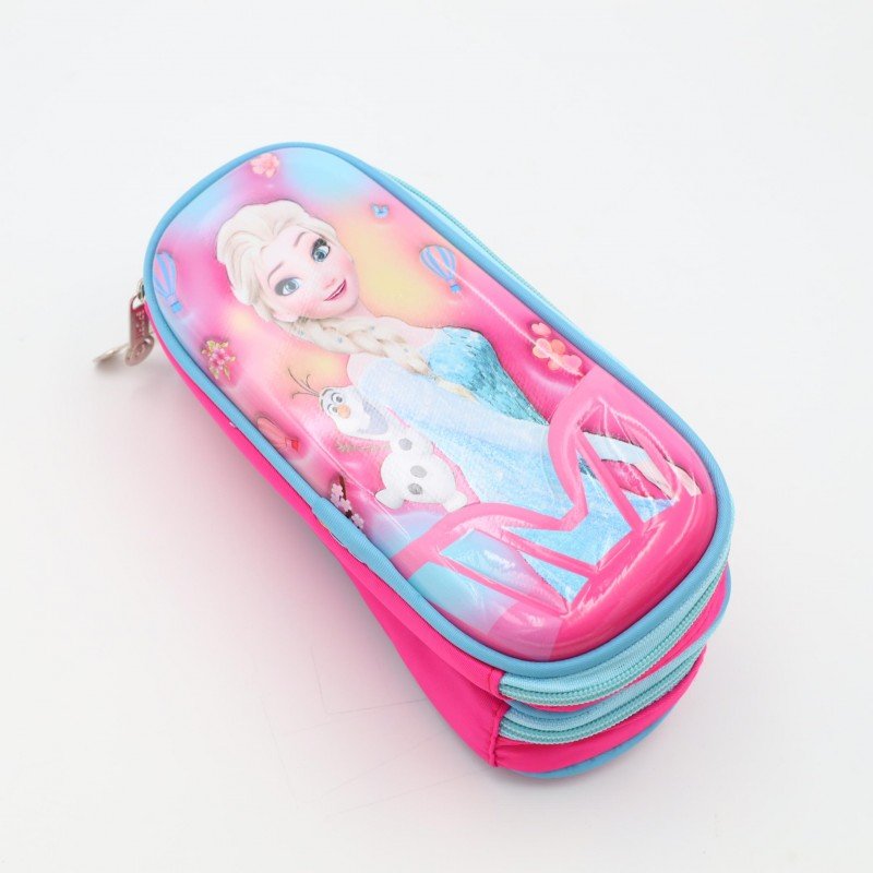 مقلمة بتصميم فروزن مقاس 23.5×10 سم لون فوشي