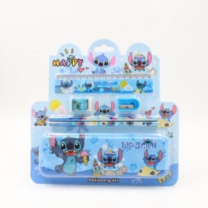 مقلمة ديزني حديد مع قرطاسية – 6 قطع (تصميم ستتش)