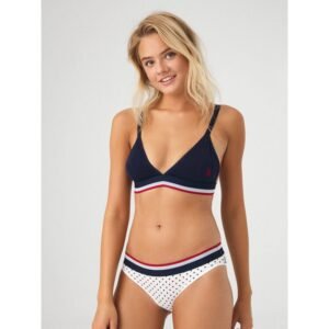 ملابس داخلية نسائية لون كحلي وأبيض