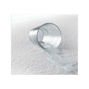 ملف فرشة ضد الماء مجوز حجم 180×200سم لون أبيض