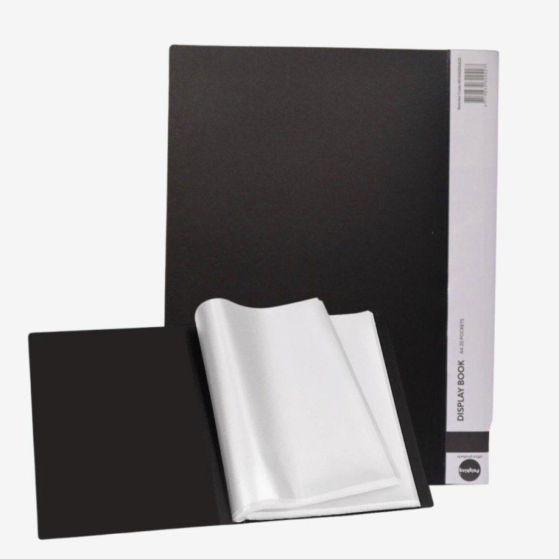 ملف بلاستيك 30 ورقة لون اسود