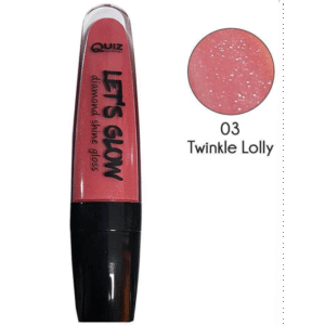 ملمع شفاه من كويز درجة لون 03 حجم 7 مل - QUIZ Let’s Glow Lip Gloss (03 Twinkle Lolly) 7ml